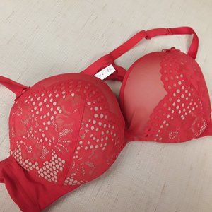 Cacique Red lace bra 42B